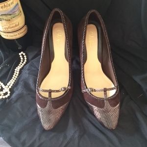 Cole Haan brown pumps, size 8 and 1/2